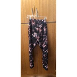 All in Motion Women's Tie-Dye Leggings XXL Black‎ Pink High Waist w/ Pockets